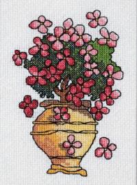 Mini Pot of Flowers Downloadable Chart Pack - Click for larger image