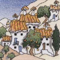 Mini Spanish Cottages 6 Chart Pack - Click for larger image