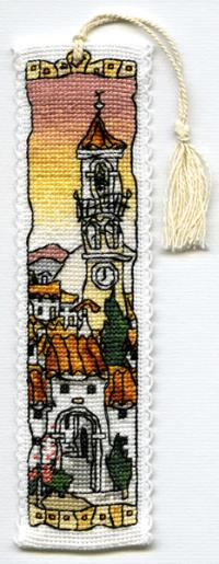 Spanish Hill Town 1 Bookmark - Click for larger image