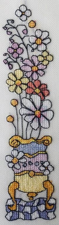  Flowers for Ukraine - Short Vase Bookmark - Click for larger image