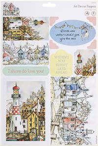 A4 DIE-CUT TOPPERS - COASTAL GETAWAY - Click for larger image